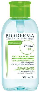 Bioderma Sébium H2O Pump Solución micelar específica acné 500ml